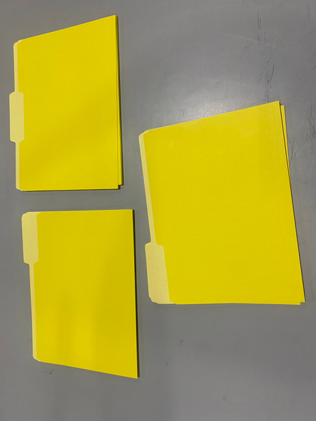 OFFICE DEPOT 2-TONE FILE FOLDERS, 1/3 CUT, LETTER SIZE, PACK OF 24 - YELLOW OFFICE DEPOT 2-TONE FILE FOLDERS, 1/3 CUT, LETTER SIZE, PACK OF 24 - YELLOW