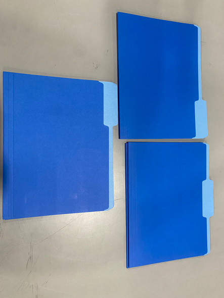 OFFICE DEPOT 2-TONE FILE FOLDERS, 1/3 CUT, LETTER SIZE, PACK OF 24 - BLUE OFFICE DEPOT 2-TONE FILE FOLDERS, 1/3 CUT, LETTER SIZE, PACK OF 24 - BLUE