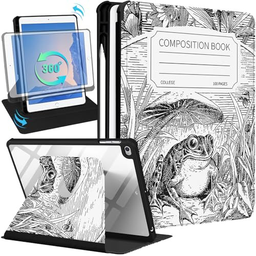 Kidcube for iPad 5/6 Gen Case, iPad Air 1/2 Gen, iPad Pro 9.7" - Black/White