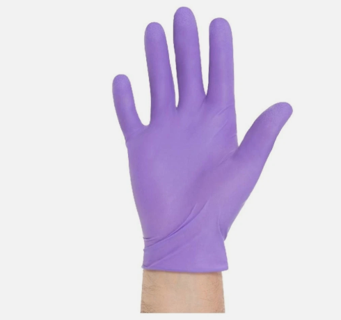 HALYARD PURPLE NITRILE MEDICAL EXAM GLOVES – XS POWDER-FREE BOX OF 100 - PURPLE New
