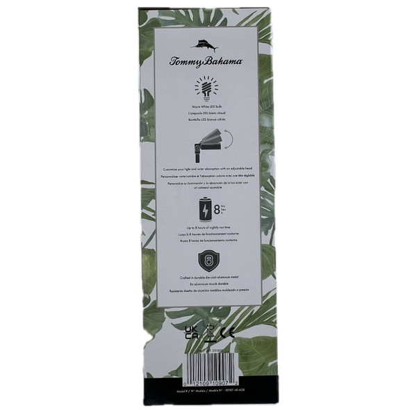 TOMMY BAHAMA SOLAR LED PATH LIGHT (PACK OF 6) - BLACK TOMMY BAHAMA SOLAR LED PATH LIGHT (PACK OF 6) - BLACK