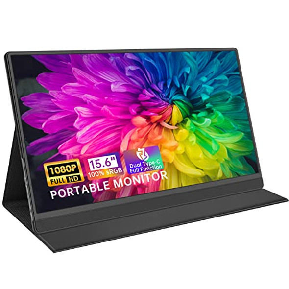 HAMTYSAN PORTABLE MONITOR 15.6" FHD 1080P HDMI EXTERNAL MONITOR - BLACK