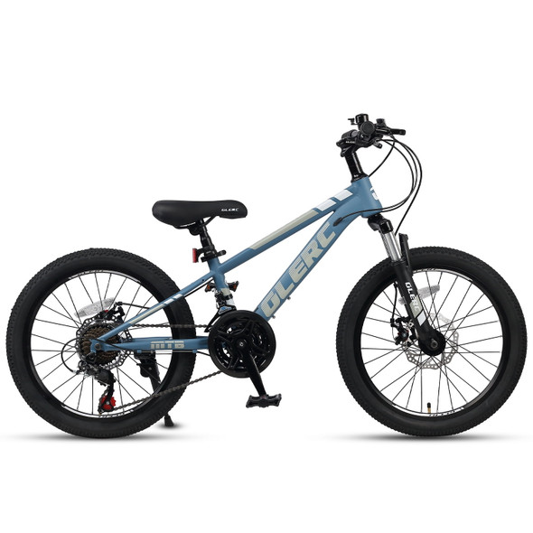 GLERC SKYLINE 20 INCH KIDS MOUNTAIN BIKE 21-SPEED KID BICYCLE - BLUE