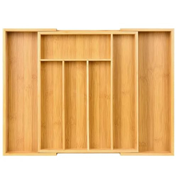 WELPSON EXPANDABLE DRAWER ORGANIZER FOR KITCHEN STORAGES, NATURAL WOOD WELPSON EXPANDABLE DRAWER ORGANIZER FOR KITCHEN STORAGES, NATURAL WOOD