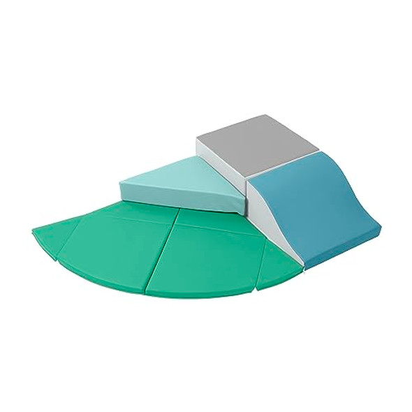 ECR4KIDS SOFTZONE JUNIOR ADVENTURER'S SUMMIT SLIDE CONTEMPORARY GREEN ECR4KIDS SOFTZONE JUNIOR ADVENTURER'S SUMMIT SLIDE CONTEMPORARY GREEN