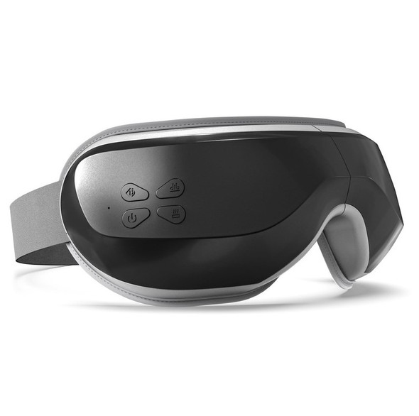 BOKOR EYE MASSAGER HEAT EYE MASSAGER ACCUPRESSURE VIBRATION- BLACK/SILVER BOKOR EYE MASSAGER HEAT EYE MASSAGER ACCUPRESSURE VIBRATION- BLACK/SILVER