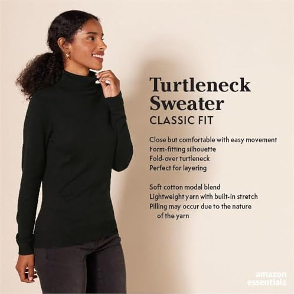 AMAZON ESSENTIALS WOMEN'S CLASSIC FIT LIGHTWEIGHT LONG-SLEEVE SWEATER SMART New AMAZON ESSENTIALS WOMEN'S CLASSIC FIT LIGHTWEIGHT LONG-SLEEVE SWEATER SMART New
