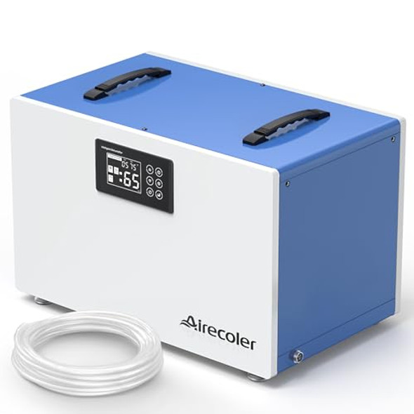 AIRECOLER 170 PINTS COMMERCIAL DEHUMIDIFIER WITH PUMP GT-XP7 - BLUE / WHITE