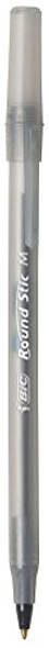 BIC ROUND STIC XTRA LIFE BALLPOINT PEN, MEDIUM POINT (1.0MM), 12-COUNT - BLACK BIC ROUND STIC XTRA LIFE BALLPOINT PEN, MEDIUM POINT (1.0MM), 12-COUNT - BLACK