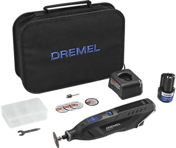 DREMEL 12VLI-ION VARIABLE SPEED CORDLESS SMART ROTARY TOOL - BLACK DREMEL 12VLI-ION VARIABLE SPEED CORDLESS SMART ROTARY TOOL - BLACK