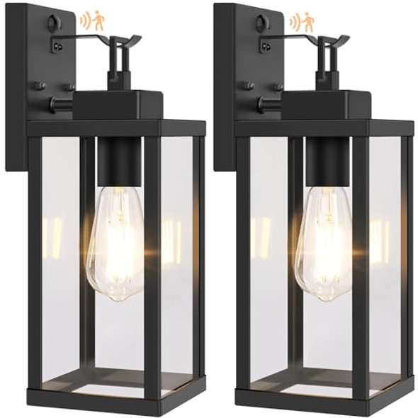 BESLOWE 14” UPGRADED MOTION SENSOR OUTDOOR WALL LIGHTS, BLACK, 2 PACK BESLOWE 14” UPGRADED MOTION SENSOR OUTDOOR WALL LIGHTS, BLACK, 2 PACK