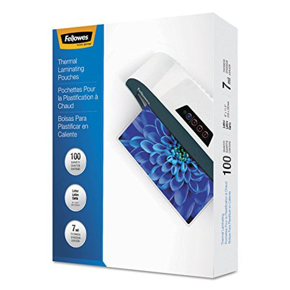 FELLOWES 52041 LAMINATING POUCHES 7MIL 11 1/2 X 9 100/PACK CRC52041 - CLEAR New FELLOWES 52041 LAMINATING POUCHES 7MIL 11 1/2 X 9 100/PACK CRC52041 - CLEAR New
