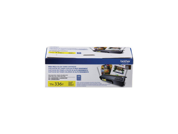 Brother International - TN336Y - Brother Genuine TN336Y High Yield Yellow Toner