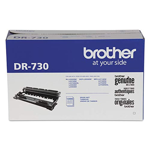 BROTHER GENUINE DR730 DRUM UNIT, UP TO 12,000 PAGE YIELD NOT A TONER BLACK New BROTHER GENUINE DR730 DRUM UNIT, UP TO 12,000 PAGE YIELD NOT A TONER BLACK New