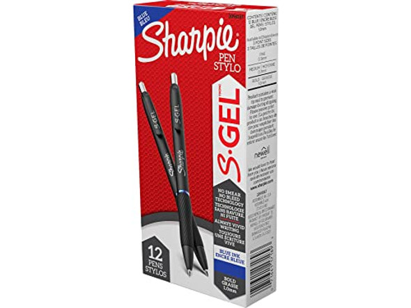Sharpie S-Gel Gel Pens Drawing Pens Gel Ink Journaling Writing (12 Count) - Blue New Sharpie S-Gel Gel Pens Drawing Pens Gel Ink Journaling Writing (12 Count) - Blue New