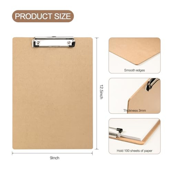 JAY JAYUP CLIPBOARDS, 12 PACK CLIPBOARDS FOR CLASSROOM - BROWN JAY JAYUP CLIPBOARDS, 12 PACK CLIPBOARDS FOR CLASSROOM - BROWN