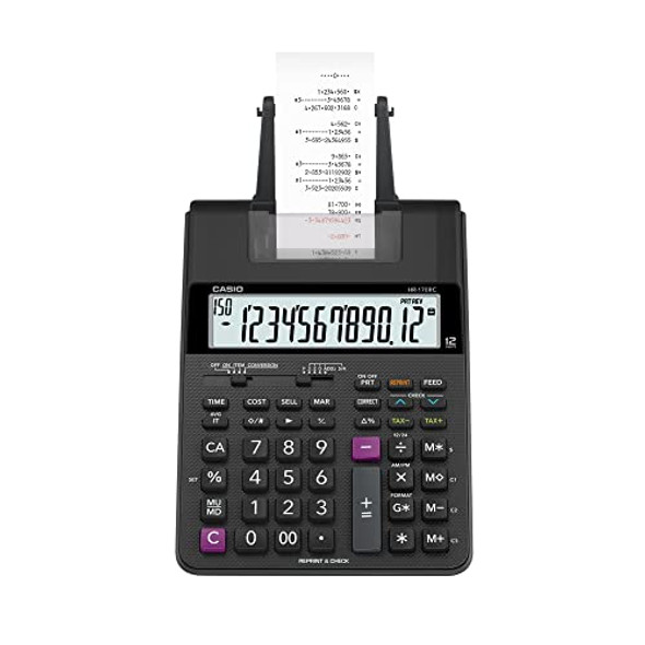 CASIO HR-170RC PRINTING CALCULATOR - BLACK