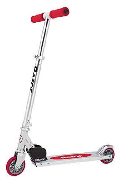 RAZOR A KICK SCOOTER FOR KIDS - LIGHTWEIGHT, FOLDABLE, ALUMINUM FRAME - RED RAZOR A KICK SCOOTER FOR KIDS - LIGHTWEIGHT, FOLDABLE, ALUMINUM FRAME - RED