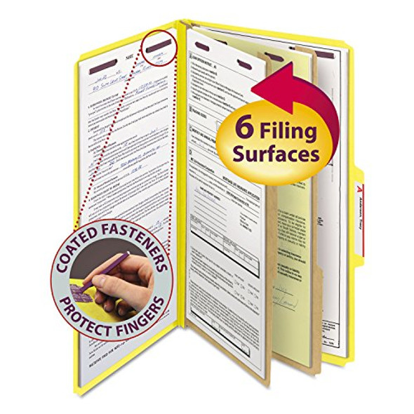 SMEAD 19034 PRESSBOARD CLASSIFICATION FOLDERS LEGAL YELLOW 10/BOX New SMEAD 19034 PRESSBOARD CLASSIFICATION FOLDERS LEGAL YELLOW 10/BOX New