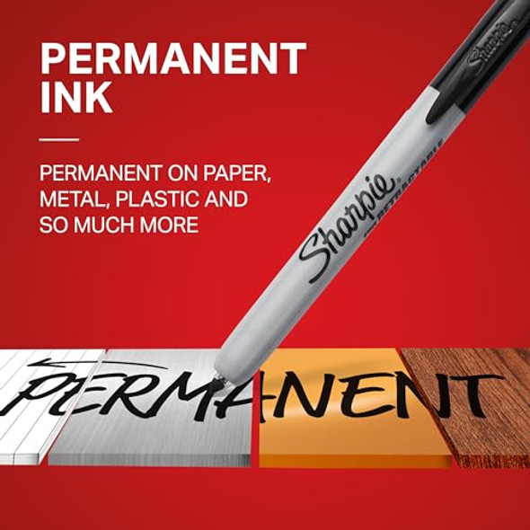 SHARPIE RETRACTABLE PERMANENT MARKERS, FINE POINT, BLACK, 36 COUNT - BLACK New SHARPIE RETRACTABLE PERMANENT MARKERS, FINE POINT, BLACK, 36 COUNT - BLACK New
