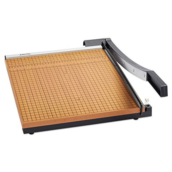 X-ACTO 26615 SQUARE COMMERCIAL GRADE WOOD BASE GUILLOTINE TRIMMER - GRAY New X-ACTO 26615 SQUARE COMMERCIAL GRADE WOOD BASE GUILLOTINE TRIMMER - GRAY New