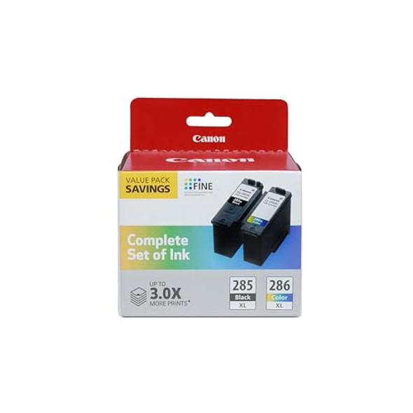 Canon PG-285 XL / CL-286 XL Genuine Ink Value Pack (2 Cartridges), 6196C004 New