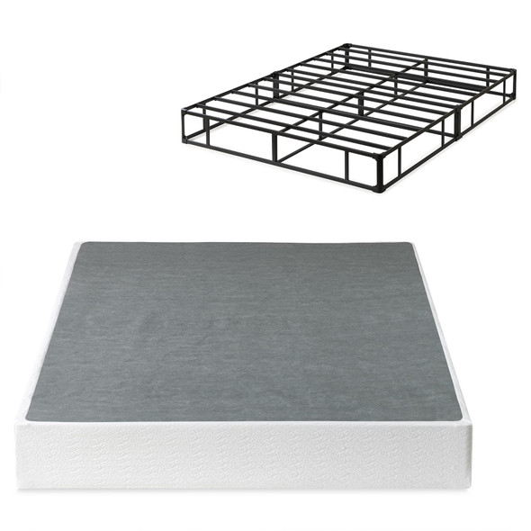 ZINUS 9 INCH METAL SMART BOX SPRING QUICK ASSEMBLY MATTRESS FOUNDATION - GRAY
