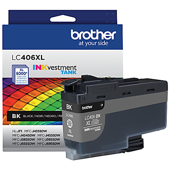 BROTHER LC406XLBKS HIGH YIELD INK CARTRIDGE, BLACK New BROTHER LC406XLBKS HIGH YIELD INK CARTRIDGE, BLACK New