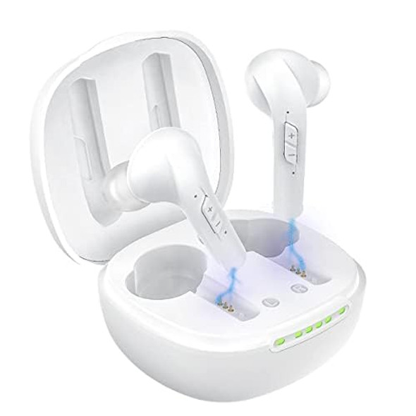 ORKEEN HEARING AID RECHARGEABLE, NOISE CANCELLING, 4 CUSTOMIZABLE JH-A32 - WHITE