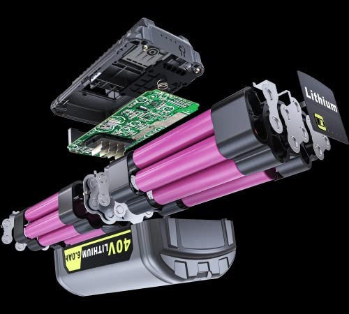 LONG FIT REPLACE FOR RYOB 40V BATTERY 6.0AH OP4060 OP4040 OP4050 - GREEN/BLACK