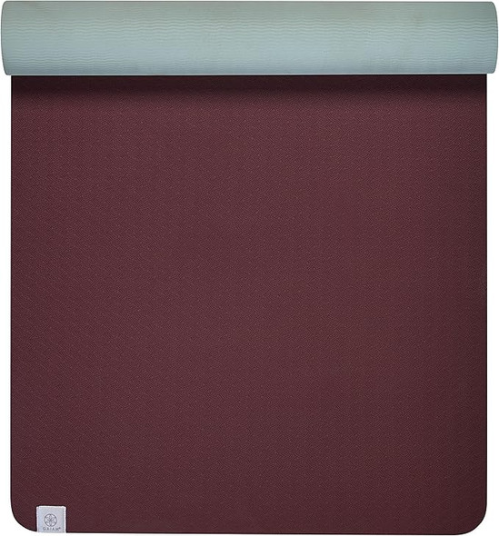 GAIAM YOGA MAT PERFORMANCE TPE EXERCISE & FITNESS MAT - SANGRIA/LAGOON New GAIAM YOGA MAT PERFORMANCE TPE EXERCISE & FITNESS MAT - SANGRIA/LAGOON New