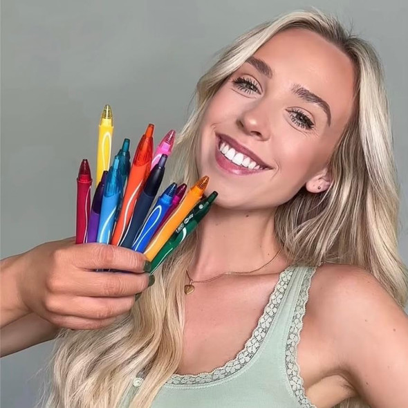 BIC GELOCITY QUICK DRY ASSORTED COLORS GEL PENS MEDIUM POINT 0.7MM 8-COUNTPACK New BIC GELOCITY QUICK DRY ASSORTED COLORS GEL PENS MEDIUM POINT 0.7MM 8-COUNTPACK New