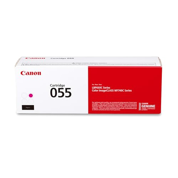 CANON GENUINE 055 MAGENTA TONER CARTRIDGE COMPATIBLE WITH MULTIPLE OFFICES New