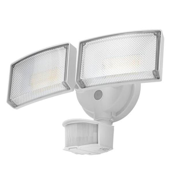 CELAVY 40W 4000 LUMEN LED SECURITY LIGHT, 3000K/5000K Light, CE-2202-A - White CELAVY 40W 4000 LUMEN LED SECURITY LIGHT, 3000K/5000K Light, CE-2202-A - White