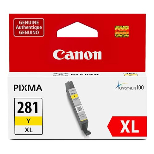Canon CLI-281 XL Genuine Yellow Ink Tank , Compatible with TR8520, TS9120 New