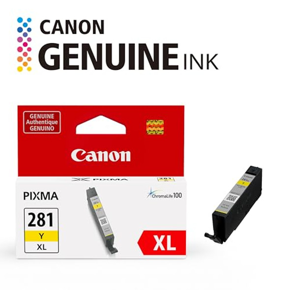 Canon CLI-281 XL Genuine Yellow Ink Tank , Compatible with TR8520, TS9120 New