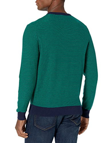 AMAZON ESSENTIALS MEN'S LONG-SLEEVE SWEATER,100%COTTON,BIG&TALL S - EMRALD GREEN New AMAZON ESSENTIALS MEN'S LONG-SLEEVE SWEATER,100%COTTON,BIG&TALL S - EMRALD GREEN New