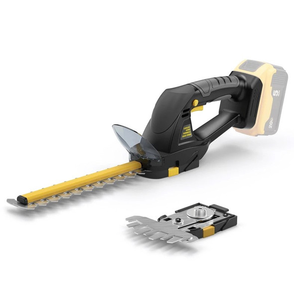 IEBUDA HEDGE TRIMMER CORDLESS DEWALT 20V MAX BATTERY1500RPM - BLACK/YELLOW BLADE