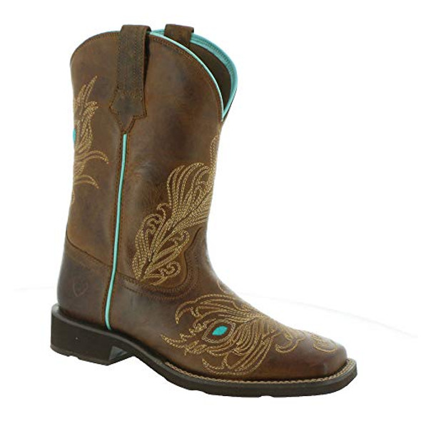 10033983 ARIAT WOMENS BRIGHT EYES II SQUARE TOE BOOT SIZE 7 - WEATHERED BROWN 10033983 ARIAT WOMENS BRIGHT EYES II SQUARE TOE BOOT SIZE 7 - WEATHERED BROWN