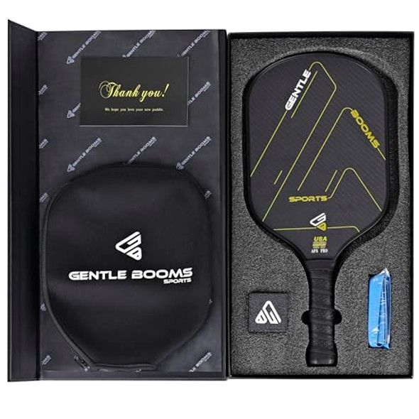 GENTLE BOOMS SPORTS GBS PICKLEBALL PADDLE 3K RAW T700 CARBON FIBER 14MM GENTLE BOOMS SPORTS GBS PICKLEBALL PADDLE 3K RAW T700 CARBON FIBER 14MM
