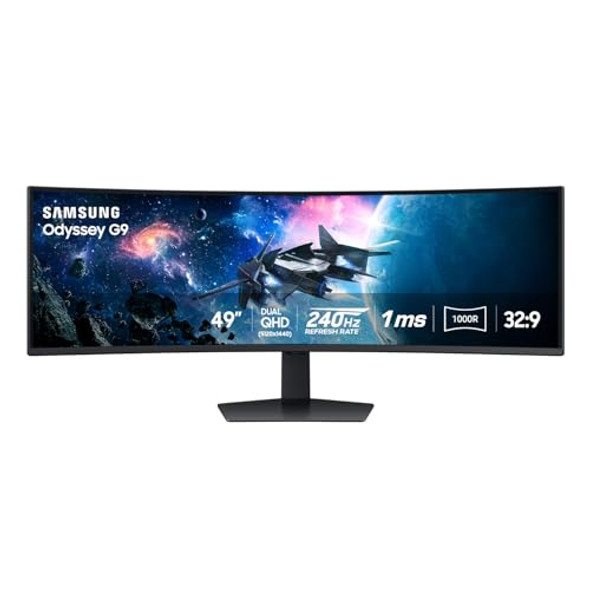 SAMSUNG 49” ODYSSEY G9 SERIES DQHD GAMING MONITOR LS49CG954ENXZA - BLACK