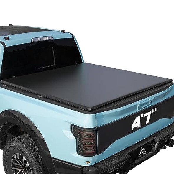 WHALEMOTOR TRUCK BED TONNEAU COVER COMPATIBLE FORD MAVERICK 2022 - 2025 - BLACK WHALEMOTOR TRUCK BED TONNEAU COVER COMPATIBLE FORD MAVERICK 2022 - 2025 - BLACK