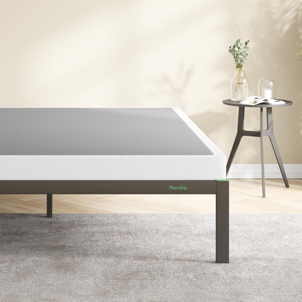 NOVILLA BOX SPRING FOR QUEEN BED 4-INCH METAL BED MATTRESS NO NOISE - BLACK NOVILLA BOX SPRING FOR QUEEN BED 4-INCH METAL BED MATTRESS NO NOISE - BLACK