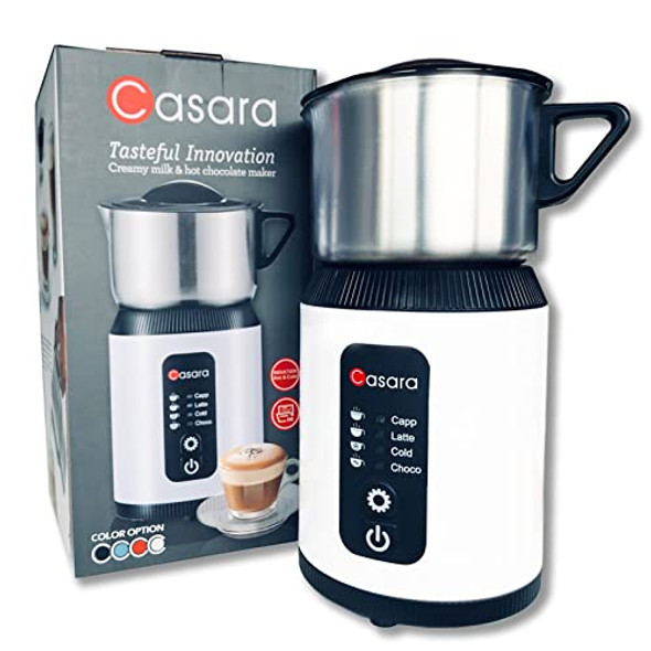 CASARA 4-IN-1 ELECTRIC MILK STEAMER AND FROTHER MF-02 - WHITE CASARA 4-IN-1 ELECTRIC MILK STEAMER AND FROTHER MF-02 - WHITE