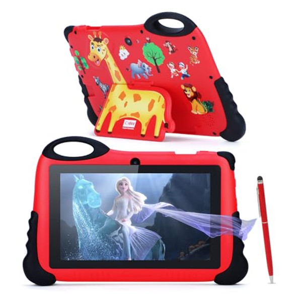 C  idea 7" Kids Tablet, Android 13 Tablet for Kids Age 3-7 With IPS Screen - Red C  idea 7" Kids Tablet, Android 13 Tablet for Kids Age 3-7 With IPS Screen - Red
