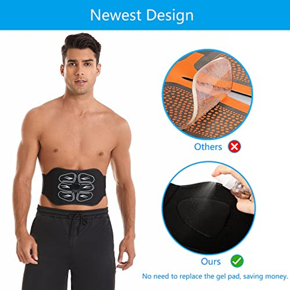 IGAVCPM ABS STIMULATOR EMS MUSCLE ABDOMINAL TRAINING BELT MH-1085 - BLACK IGAVCPM ABS STIMULATOR EMS MUSCLE ABDOMINAL TRAINING BELT MH-1085 - BLACK