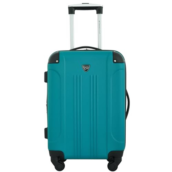 TCL 77993 360 TRAVELERS CLUB CHICAGO HARDSIDE LUGGAGE, 3 PIECE SET - TEAL New TCL 77993 360 TRAVELERS CLUB CHICAGO HARDSIDE LUGGAGE, 3 PIECE SET - TEAL New