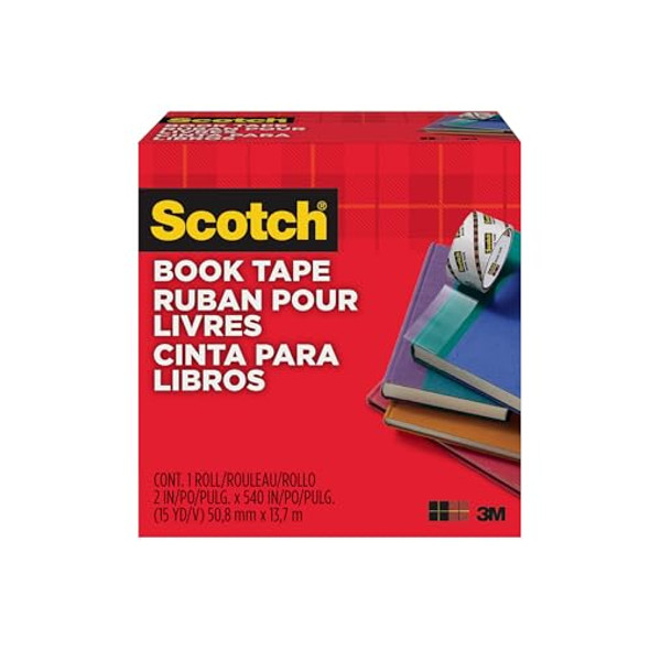 SCOTCH BOOK TAPE, 2"X540", REPAIRING, REINFORCING PROTECTING - CLEAR SCOTCH BOOK TAPE, 2"X540", REPAIRING, REINFORCING PROTECTING - CLEAR