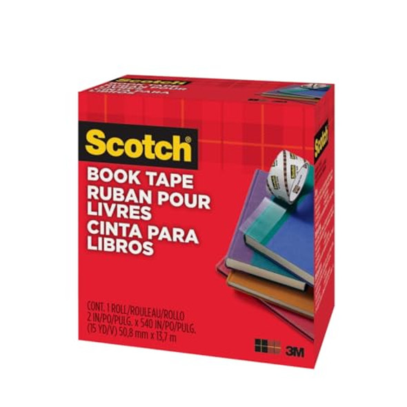 SCOTCH BOOK TAPE, 2"X540", REPAIRING, REINFORCING PROTECTING - CLEAR SCOTCH BOOK TAPE, 2"X540", REPAIRING, REINFORCING PROTECTING - CLEAR