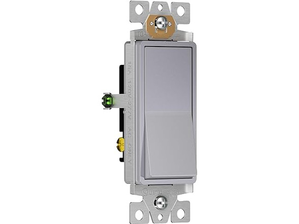 ENERLITES 3-WAY DECORATOR PADDLE LIGHT SWITCH 93150-SV-10PCS - SILVER New